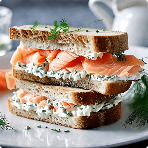 Sandwich Saumon Et Fromage Frais Votre D Jeuner Favori