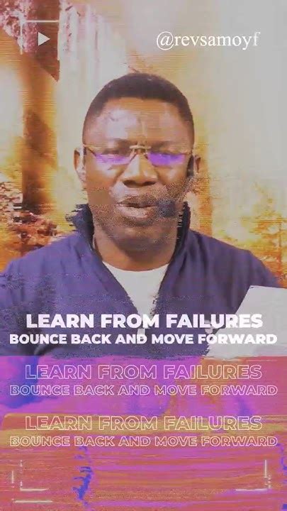 Because You Made A Mistake Yesterday Doesn T Mean You Re A Failure Rev Sam Oye Youtube