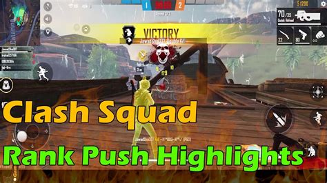 Clash Squad Ranked Rank Push Highlights Free Fire Game Play YouTube