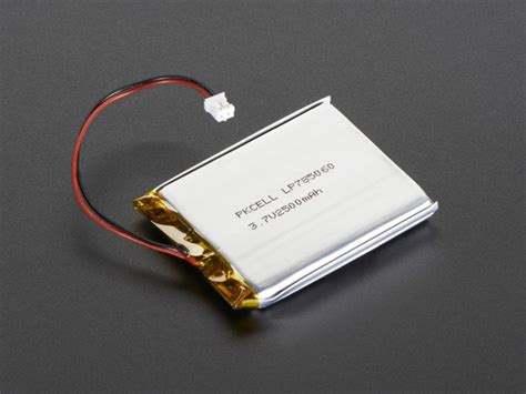 Lithium Ion Polymer Battery V Mah Adafruit Ada Core