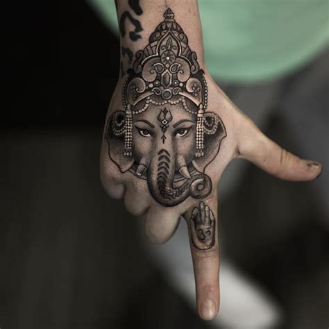 God Of Success B G Ganesha Hand Piece Artist IG Niki23gtr Tattoo