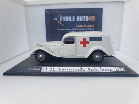 Citro N Traction Bl Fourgonnette Ambulance Etoile Auto