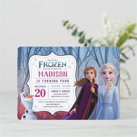 Frozen Invitation Template