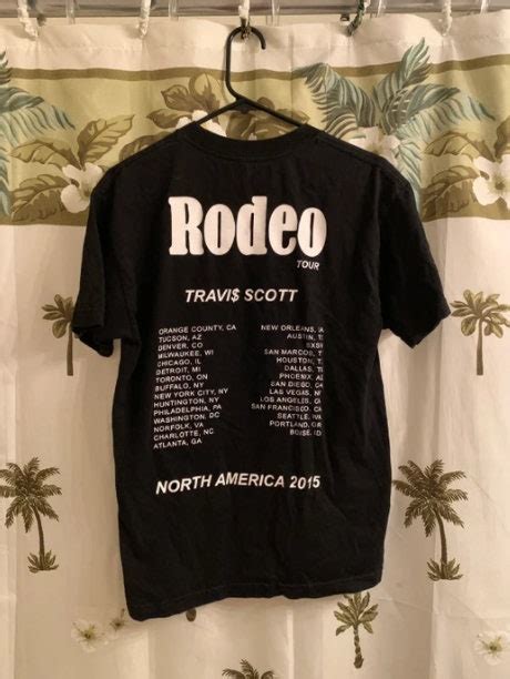 Limited Travis Scott Rodeo Tour Date 2015 Mens T Shirt Etsy