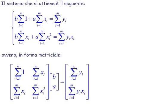 Implementazione Del Problema Della Approssimazione Ai Minimi Quadrati