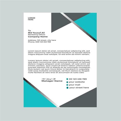 Letterhead design templates 29461866 Vector Art at Vecteezy