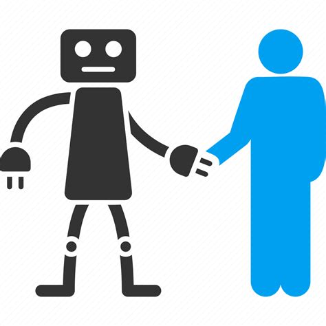 Handshake, human, robot, communication, contact, cooperation, meeting ...