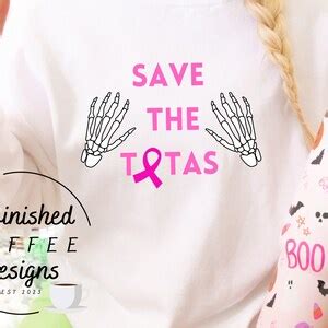 Save The Tatas Svg Breast Cancer Awareness Svgpink Etsy