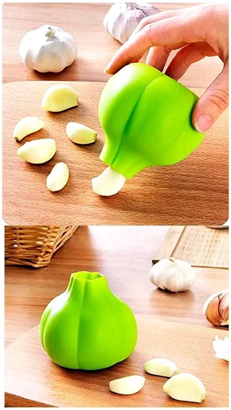 Silicone Garlic Peeler Garlic Skin Remover Keeper Easy Quick To Peel