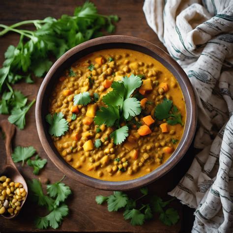 Coconut Curry Lentil Stew Recipe Cookaifood