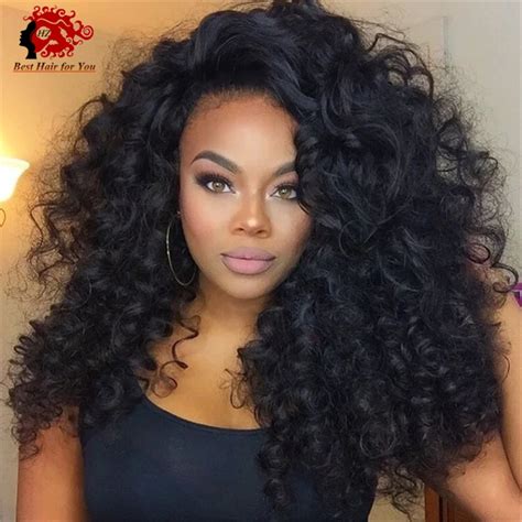 A Density Full Lace Human Hair Wigs Brazilian Virgin Hair Curly