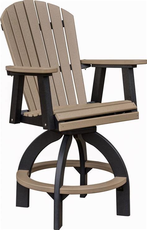 Berlin Gardens Comfo-Back Poly Swivel Outdoor Bar Stool from