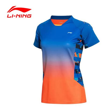 Li Ning Women S Badminton Series T Shirt Quick Dry Flexible Breathable