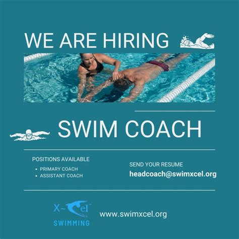 Swim Coach Positions X Cel Swimming