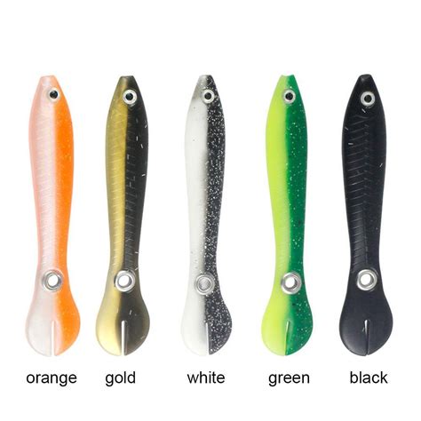 10pcs 10cm 6g Bionic Loach Fishing Artificial Crankbait Soft Baits