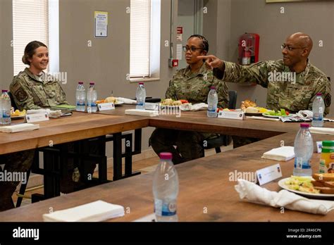 U S Air Force Chief Of Staff Gen Cq Brown Jr Speaks With Company