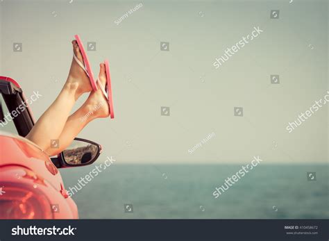 Young Woman Relaxing On Beach Girl Stock Photo Edit Now 410458672