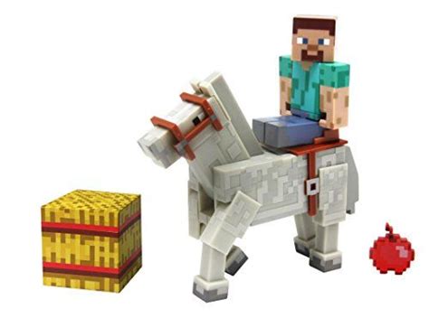 Minecraft Overworld Steve Et Un Cheval Pack Figurines