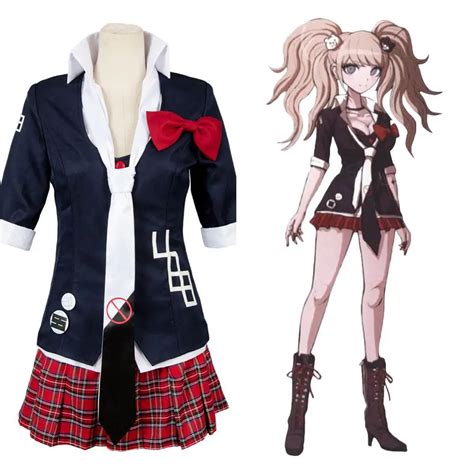 Kids Danganronpa Enoshima Junko Cosplay Costume Uniform Skirt Suit