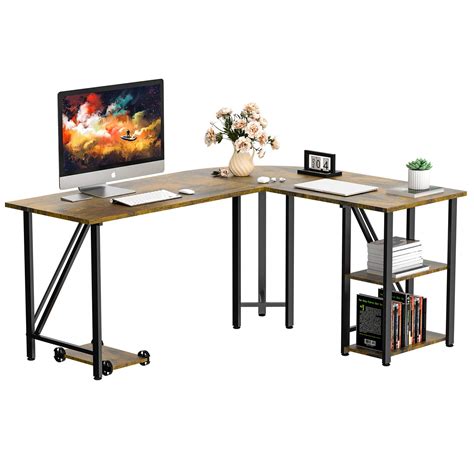 Buy Bizzoelife 59 X55 Large L Shaped Corner Computer Desk Modern Home