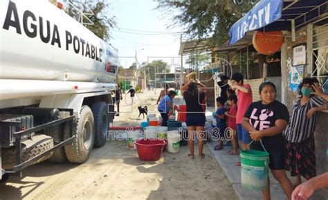 Piura Más de dos mil familias se quedan sin agua en el A H Nueva