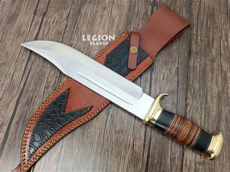 Crocodile Dundee Bowie Knife Custom Handmade D2 Tool Steel Etsy