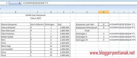 Inilah Rumus Excel Untuk Menghitung Jumlah Data Tutorial Pemula