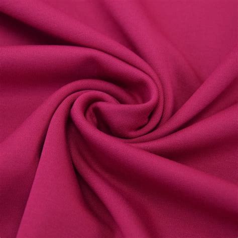 Tissu Jersey Punta Di Roma Romanite Uni Rose Fuchsia Tissus Hemmers