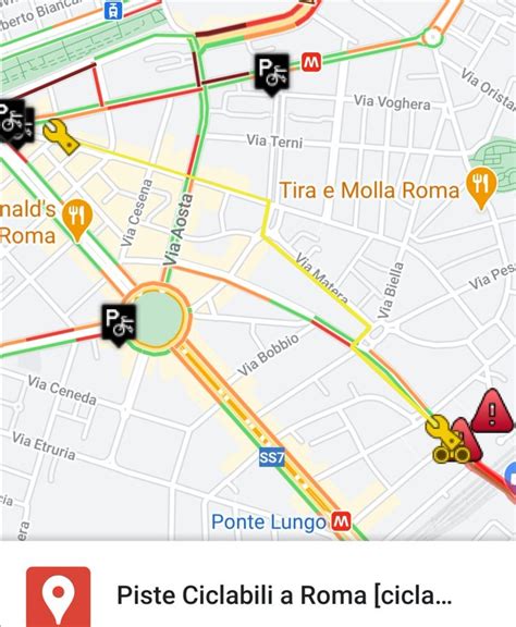 Ciclabili A Roma Piste Ciclabili E Ciclopedonali Mappa Ciclabili