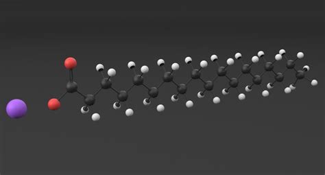 Sodium Stearate Molecule 3d Model Turbosquid 1425472