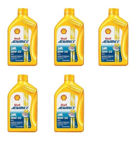 5lts Óleo Shell Advance 20w50 Mineral Ax5 Parcelamento sem juros