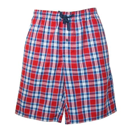 New Hanes Mens Cotton Madras Drawstring Sleep Pajama Shorts Ebay