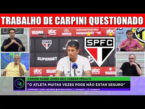 Trabalho De Tiago Carpini E Questionado No S O Paulo Fc Apos Elimina O