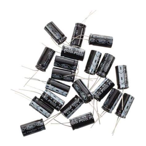 R 20 Pcs 1000uF 50V 13x25mm Condensateurs Electrolytiques En