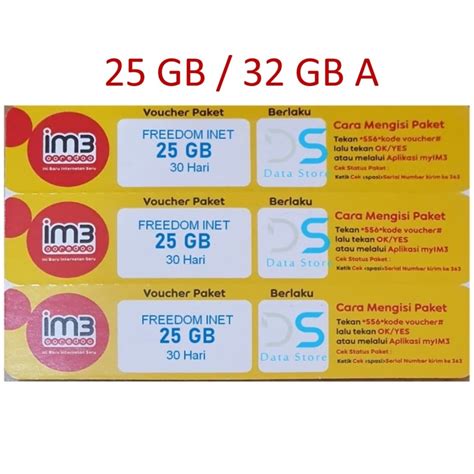 Jual Voucher Indosat Freedom INTERNET 25 GB Indonesia Shopee Indonesia