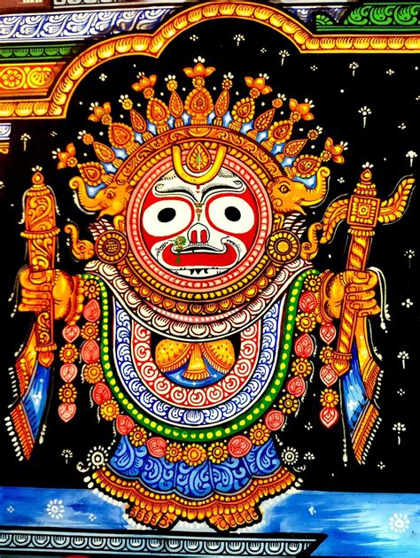 Lord Jagannath Painting Handmade Wall Art Tapestry Handpainted