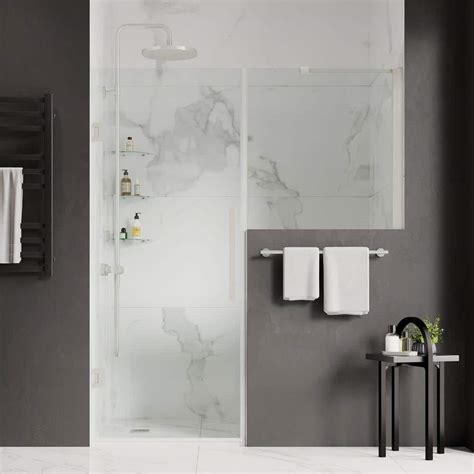 Ove Decors Tampa Pro 61 1 8 In W X In H Pivot Frameless Shower Door