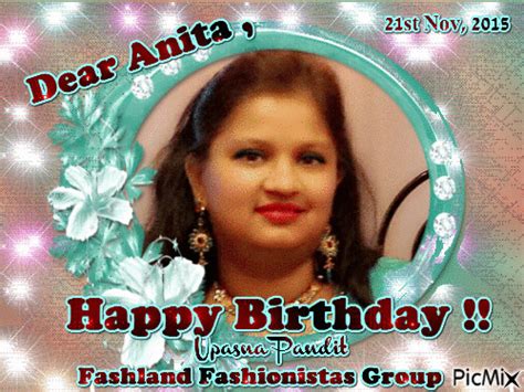 Happy Birthday Anita - Free animated GIF - PicMix