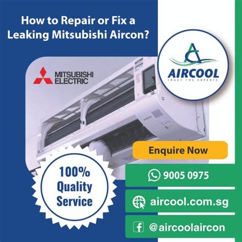 How To Repair Or Fix A Leaking Mitsubishi Aircon Aircool