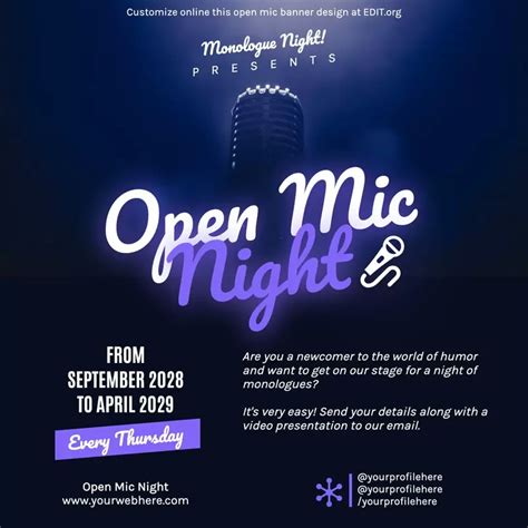 Free Open Mic Night Flyer Templates