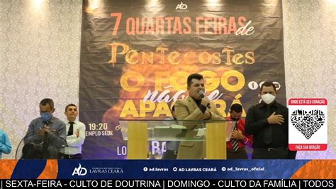 CULTO DE ADORAÇÃO ON LINE AD LAVRAS YouTube