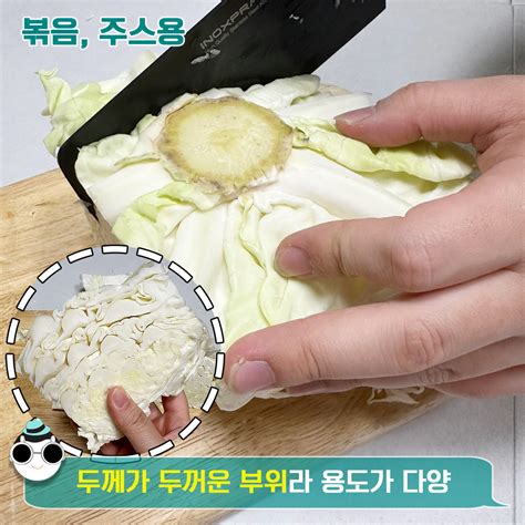 한 번 알아두면 평생 써먹는다는 양배추 손질 꿀팁