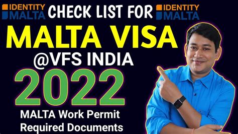 MALTA VISA Checklist Work Visa For MALTA Documents Need At VFS