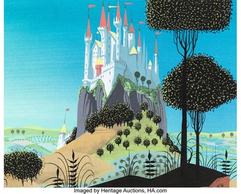 Enchanting Eyvind Earle Sleeping Beauty Daytime Castle