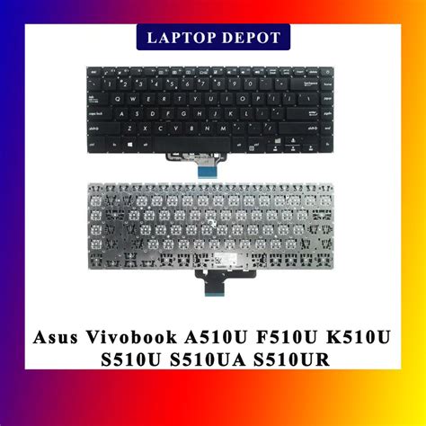 Asus Vivobook A510u F510u K510u S510u S510ua S510ur Us Replacement Keyboard Shopee Malaysia