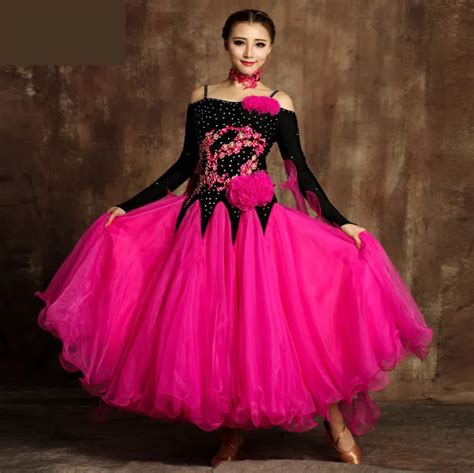 Dresses For Ballroom Dancing Standard 10 Colors Ballroom Skirts Sex Stage Costume Performance