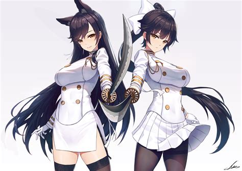 Wallpaper Anime Girls Azur Lane Atago Azur Lane Takao Azur Lane