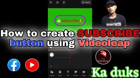 Paano GUMAWA Ng Subscribe Button Gamit Videoleap Creating Subscribe