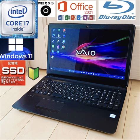 都内で 大人気のvaio爆速core I7andssdブルーレイwebカメラ ノートpc Bf