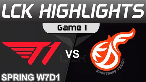 T1 Vs KDF Highlights Game 1 LCK Spring Season 2023 W7D1 T1 Vs Kwangdong